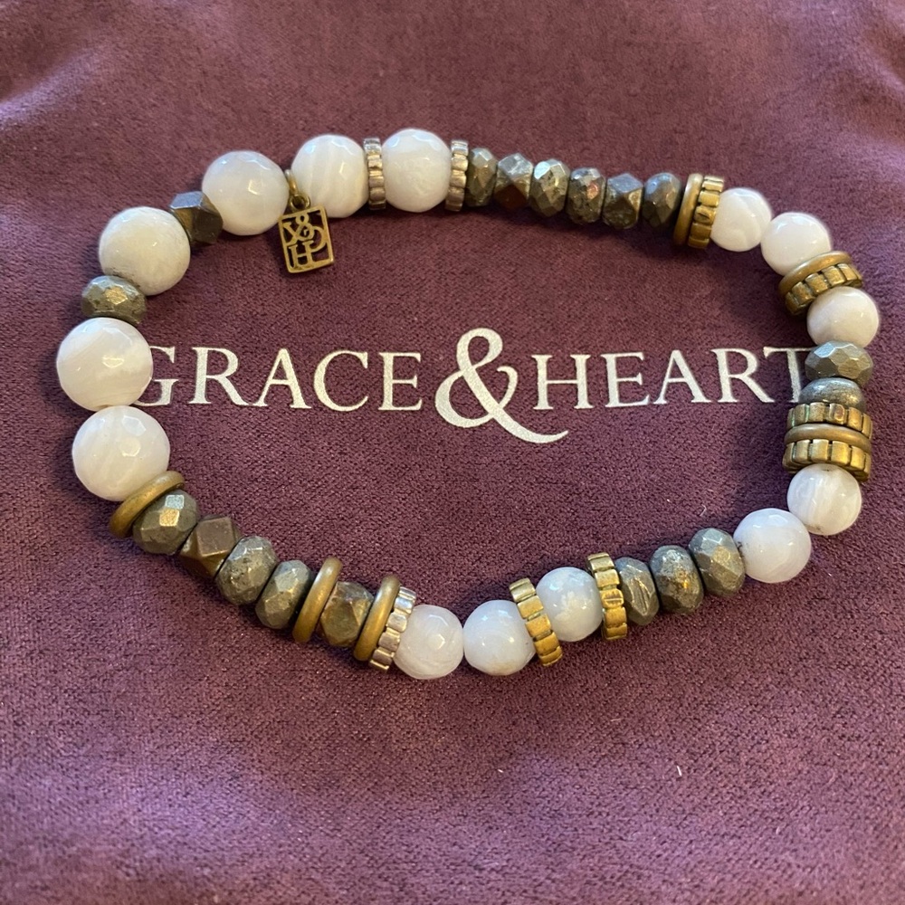 Grace & Heart Beaded Bracelet